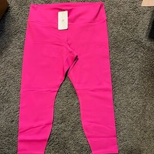 Fabletics dark pink high waisted leggings